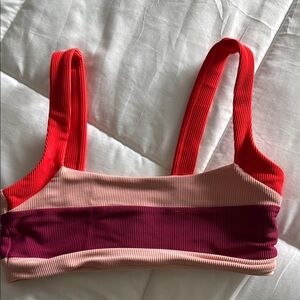 Colorblock Ribbed Crop Top